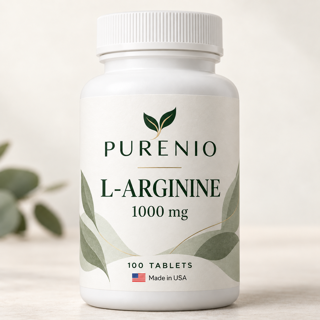 Purenio L-Arginine 1000 mg bottle
