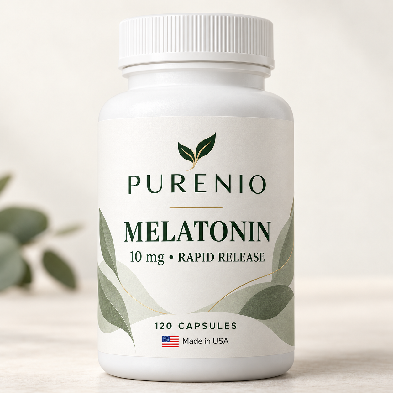 Purenio Melatonin 10 mg bottle
