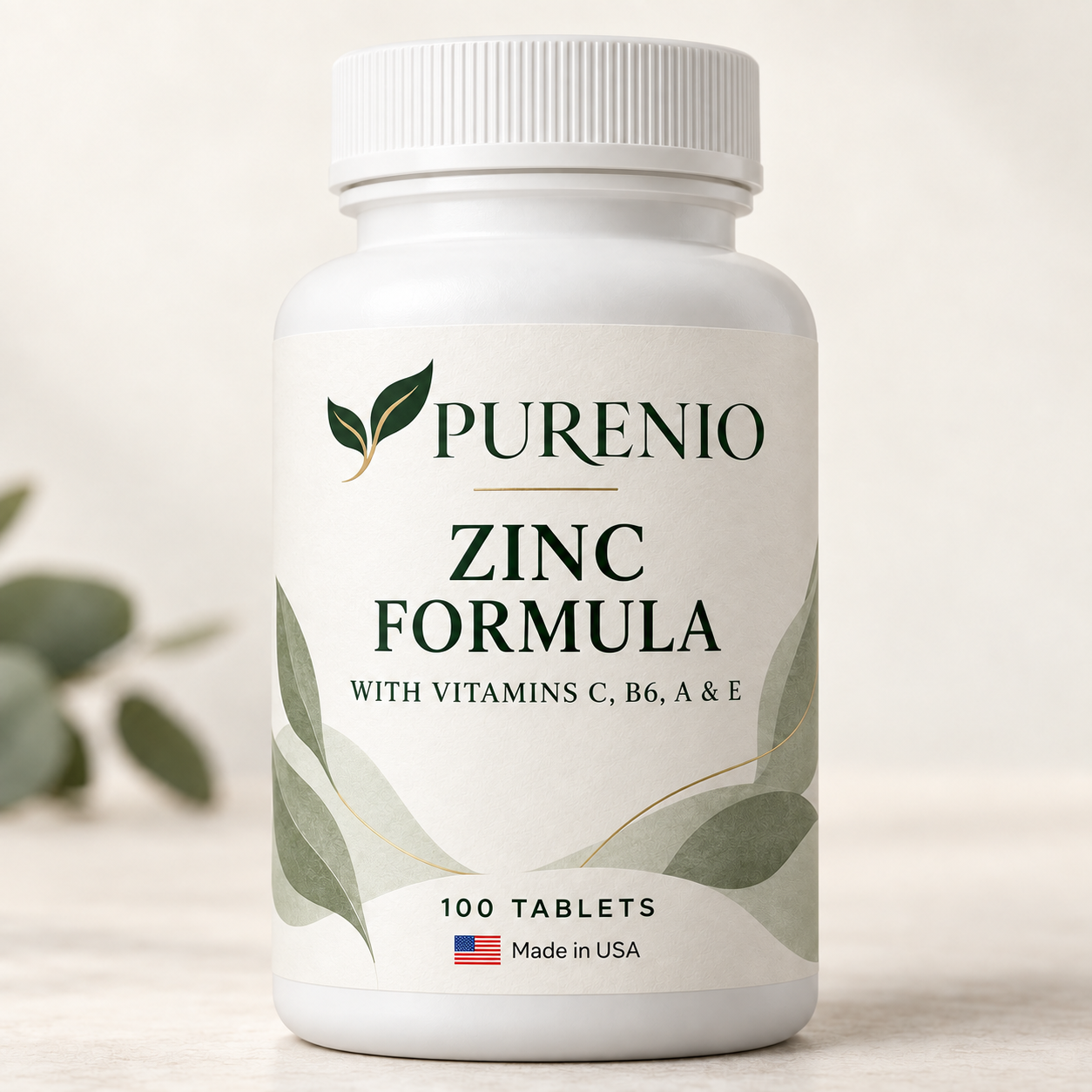 Purenio Zinc Formula bottle
